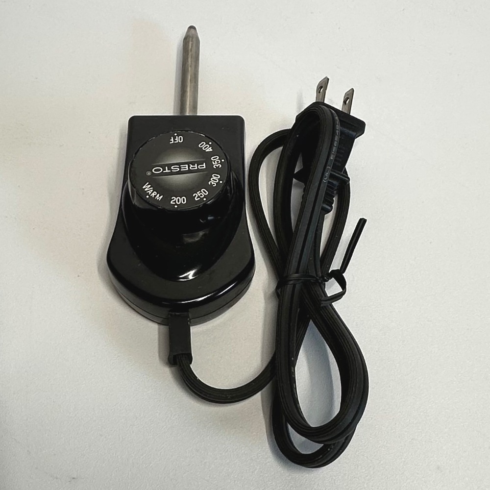 Presto‎ Heat Control Power Cord 0690006 Black Adjustable Temperature